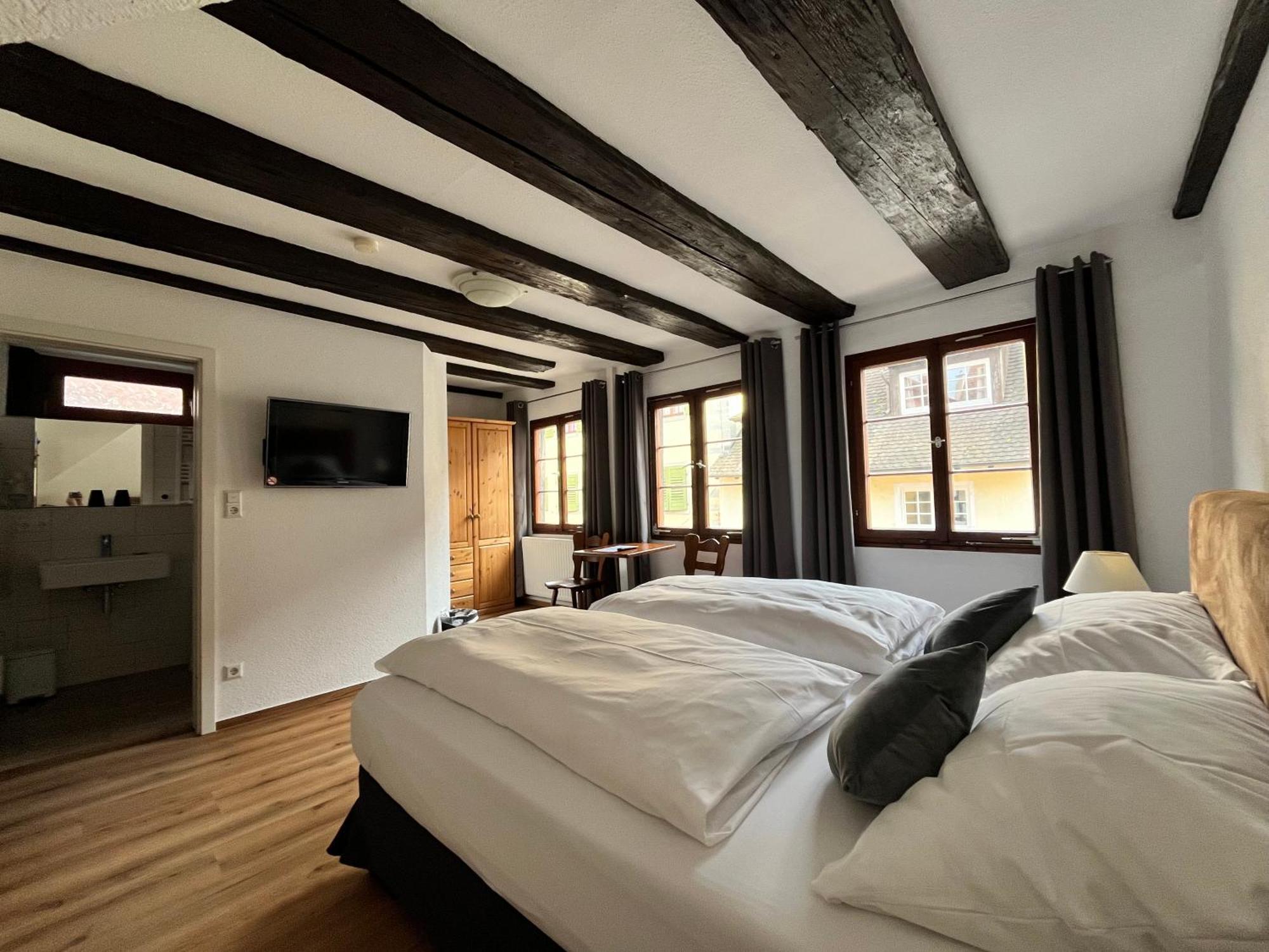 Gaestehaus Am Hafen Meersburg Bagian luar foto